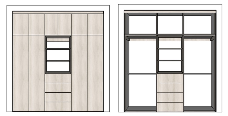 CLOSET CON PUERTAS M9