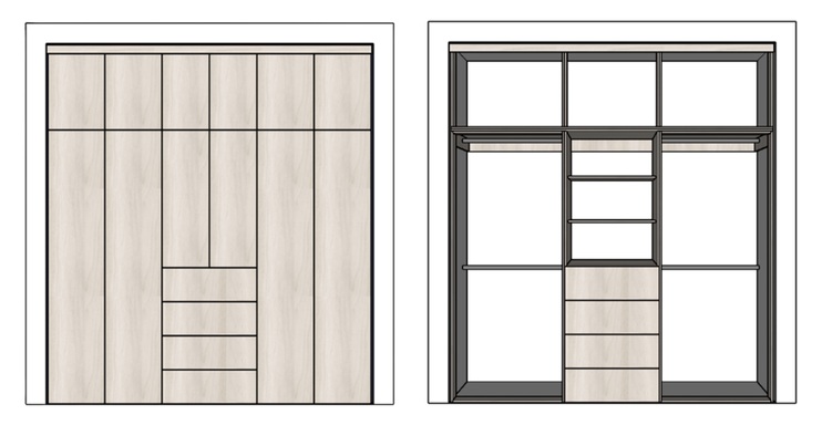 CLOSET CON PUERTAS M10