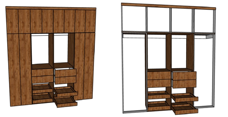 CLOSET CON PUERTAS M11