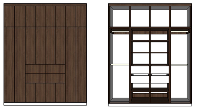 CLOSET CON PUERTAS M13
