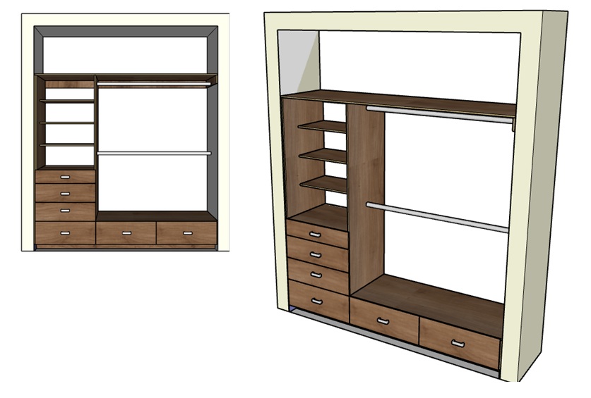 CLOSET VESTIDOR M16